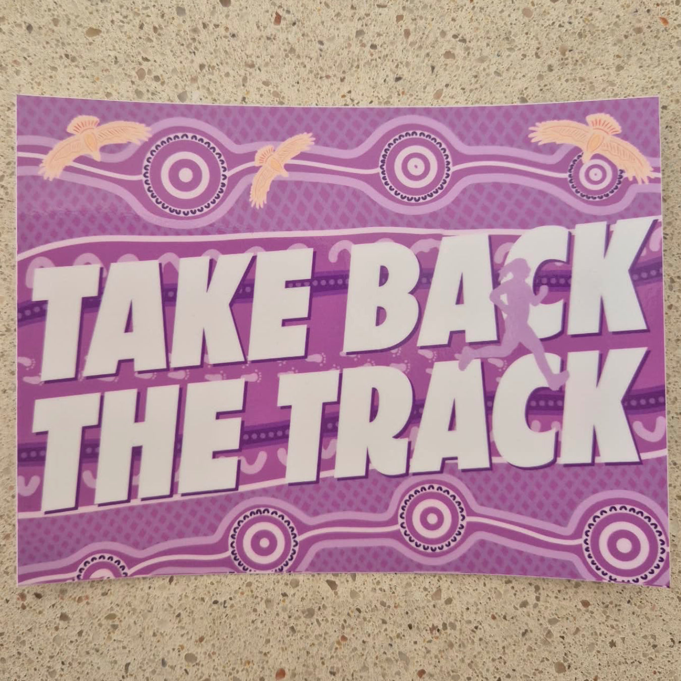 Take Back the Track Runners Journey Sticker